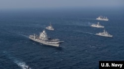 美日澳印2020年馬拉巴爾聯合軍演 (美國海軍照片）