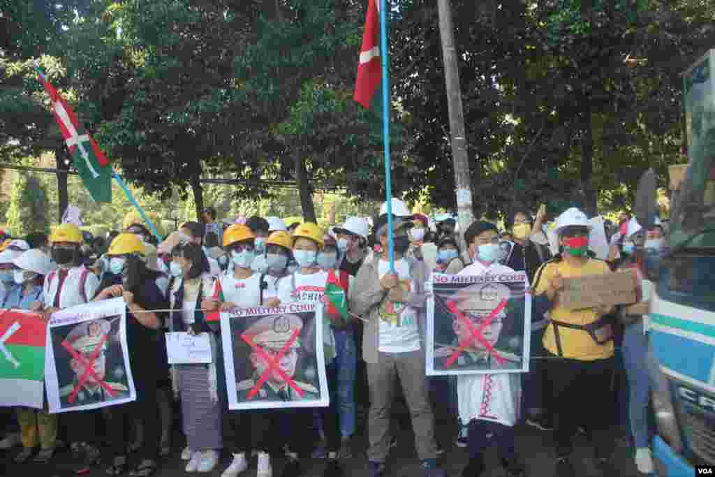 ရန်ကုန်မြို့ရောက်တိုင်းရင်းသားလူမျိူးများ (၁၆)စု စုပေါင်း ဆန္ဒပြပွဲ