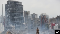 貝魯特傷及數千人的大爆炸。
