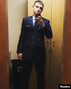 An undated picture shows Jack Douglas Teixeira who was arrested by the FBI, over the leaks online of classified documents.