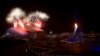 Fireworks explode over Olympic Park during the closing ceremony of the 2014 Winter Olympics, Sunday, Feb. 23, 2014, in Sochi, Russia.