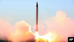 ایران ماه گذشته دو راکت بالستیکی را آزمایش کرد.