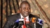 FILE - South Sudan rebel leader Riek Machar addresses journalists during a news conference in Nairobi, Kenya.