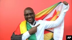 FILE - Evans Mawarire, seen in this May. 3, 2016 file photo, faces up to 20 years in prison for organizing protests against President Robert Mugabe in New York