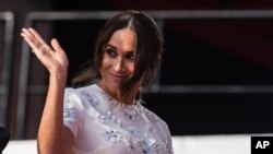 Megha n Markle, Duchess of Sussex, saat menghadiri Festival Global Citizen di New York, 25 September 2021.
