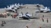 Gugus Tempur USS Ronald Reagan dalam persiapan latihan militer sebelumnya (foto: dok).