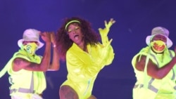 Keke Palmer performs during the 2020 MTV VMAs in this screen grab image made available on Aug. 30, 2020. (VIACOM/Handout via Reuters)
