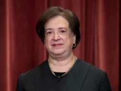 FILE - Associate Justice Elena Kagan at the Supreme Court Building in Washington, Novemebr 30, 2018.