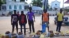 Vendedores ambulantes em Nampula