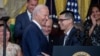 DACA recipient Javier Quiroz Castro introduces U.S. President Joe Biden, before the announcement of immigration relief for spouses of U.S. citizens, coinciding with the 12th anniversary of the Deferred Action for Childhood Arrivals program in Washington, June 18, 2024.