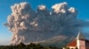 Mount Sinabung spews volcanic material during an eruption in Karo, North Sumatra, Indonesia, March 2, 2021. 