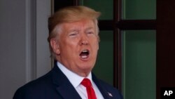 Presiden Amerika Serikat, Donald Trump, di Gedung Putih, Washington, D.C., 18 Juli 2019.