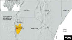 Map of Burundi
