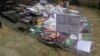 FILE - Arms and pro-Jihad literature seized from militants in Miranshah, North Waziristan, Pakistan. (Ayaz Gul/VOA)