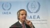 라파엘 마리아노 그로시 IAEA 사무총장이 9일 오스트리아 빈의 IAEA 본부에서 기자회견을 했다.