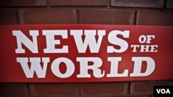 Kantor tabloid 'News of the World' di London yang ditutup bulan lalu.