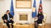 Predsednica Kosova Vjosa Osmani i specijalni predstavnik Evropske Unije za dijalog Beograda i Prištine Miroslav Lajčak. (Foto: Predsedništvo Kosova)