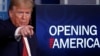 Presiden Donald Trump memberi informasi terbaru seputar pandemi virus corona di Gedung Putih, Washington, 16 April 2020. 