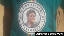 FILE: Chinhoyi University students wearing T-shirts donated by First Lady Grace Mugabe
