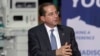 Health and Human Services Secretary Alex Azar speaks during a visit to the GE Healthcare manufacturing facility, April 21, 2020, in Madison, Wis. 