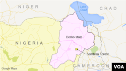 Negara bagian Borno State dan hutan Sambisa, Nigeria