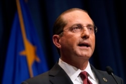 Health and Human Services Secretary Alex Azar speaks during a news conference on Operation Warp Speed and COVID-19 vaccine distribution, January 12, 2021, in Washington.