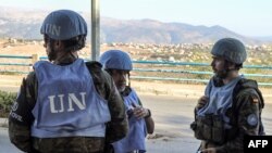 Beberapa anggota pasukan perdamaian PBB di Lebanon atau United Nations Interim Force in Lebanon (UNIFIL) (foto: dok). 