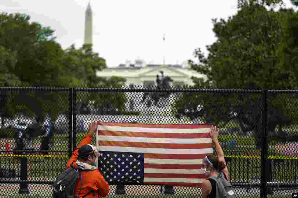 Washington မြို့က ဆန္ဒပြပွဲ မြင်ကွင်း။ 