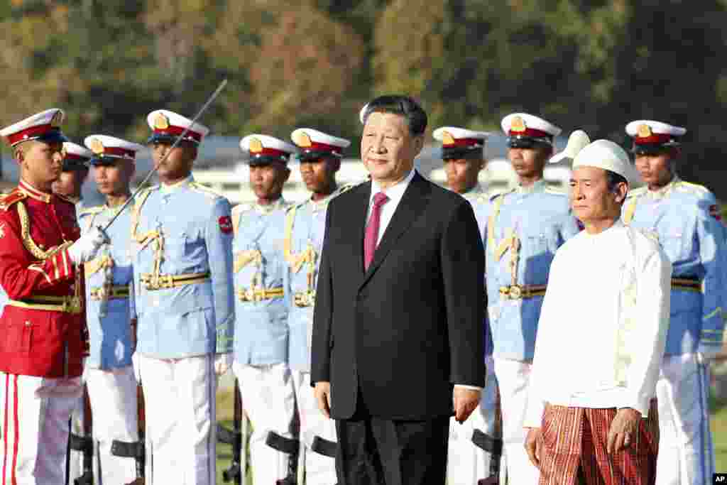တရုတ်သမ္မတ Xi Jingping နဲ့ သမ္မတ ဦးဝင်းမြင့် တွေ့ဆုံ 