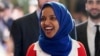 FILE - Rep. Ilhan Omar, D-Minn., arrives for President Donald Trump's State of the Union address to a joint session of Congress on Capitol Hill in Washington, Feb. 5, 2019.