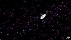 旅行者一号宇宙探测器示意图 （美国航空航天局资料图片）