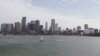 FILE - A portion of the City of Miami's skyline, is seen near the Port of Miami in Miami, Florida. Miami is among numerous cities around the world predicted to face massive flooding as a result of climate change. 
