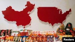 双汇国际（现名万洲国际）在香港的展览。（2014年4月14日）