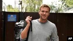 Pemimpin Oposisi Rusia, Aleksei Navalny di Moskow, Rusia, 11 Juli 2019. (Foto: dok).