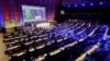 France's Minister of Ecology Francois de Rugy, delivers a speech at the opening of an international conference on biodiversity (IPBES) in Paris on April 29, 2019.