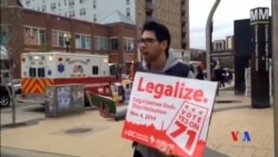 2014-11-05 美國之音視頻新聞: 美國選民就大麻與槍械管制等問題舉行公投