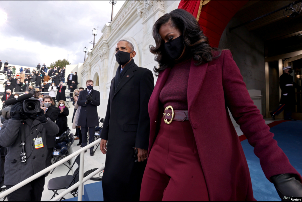 အမေရိကန်သမ္မတဟောင်း Brack Obama နဲ့ ဇနီး Michelle Obama