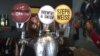 The tap at the Stanley Beer Yard in Johannesburg, South Africa. Lucy Corne, the author of African Brew, expects the number of craft breweries in the country to top 100 next year. (Peter Cox for VOA)