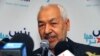 Islamist Ennahda Party leader Rached Ghannouchi addressing media, Tunis, March 26, 2012, file photo.