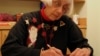 Emily Schornstein of Columbus, Ohio, takes a self-administered test designed to spot symptoms of cognitive issues like Alzheimer's disease. (Courtesy The Ohio State University) 
