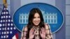 Teen pop star Olivia Rodrigo speaks at the beginning of the daily briefing at the White House in Washington, July 14, 2021. Rodrigo was at the White House to meet with President Joe Biden and Dr. Anthony Fauci, and to film a vaccination video. 