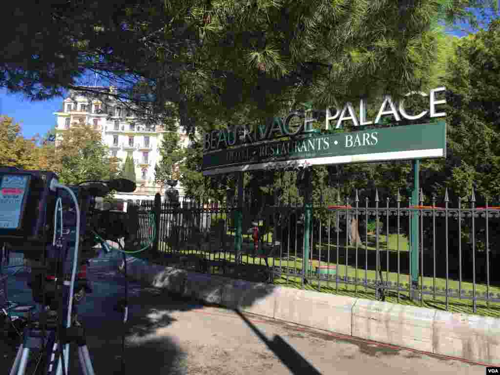 هتل بوریواژ در لوزان سوئیس میزبان نشست آمریکا، روسیه و قدرتهای منطقهای درباره سوریه است–۲۴مهر۱۳۹۵