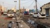 A general view shows the scene of an explosion in Mogadishu, Somalia, Nov. 9, 2018.