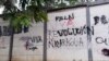 Sebuah tembok di jalanan ibu kota Nikaragua, Managua, dihiasi tulisan yang berbunyi "Umur Panjang Revolusi Nikaragua" dalam foto yang diambil pada 17 Juni 2021. Menjelang pemilu pada November, sejumlah lawan politik presiden Daniel Ortega telah ditangkap. (Foto: AP/Miguel Andres)