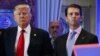 Donald Trump (esq), Allen Weisselberg (cen) e Donald Trump Jr. (esq) (Foto de Arquivo)