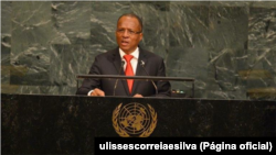 Ulisses Correia e Silva discursa na ONU