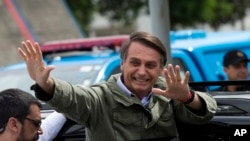 Žair Bolsonaro, predsednički kandidat Socijal-liberalne stranke pobedio je u drugom krugu izbora, 28. oktobra 2018.