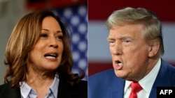 ဒီမိုကရက်တစ်ပါတီ သမ္မတလောင်း Kamala Harris နဲ့ ရီပတ်ဘလီကန်ပါတီ သမ္မတလောင်း Donald Trump