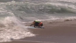 Pooches Hit The Waves in Surf Contest