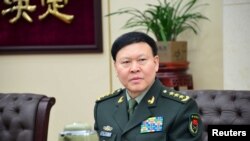 2014年1月13日，时任中国军队总政治部主任张阳在北京出席会议。